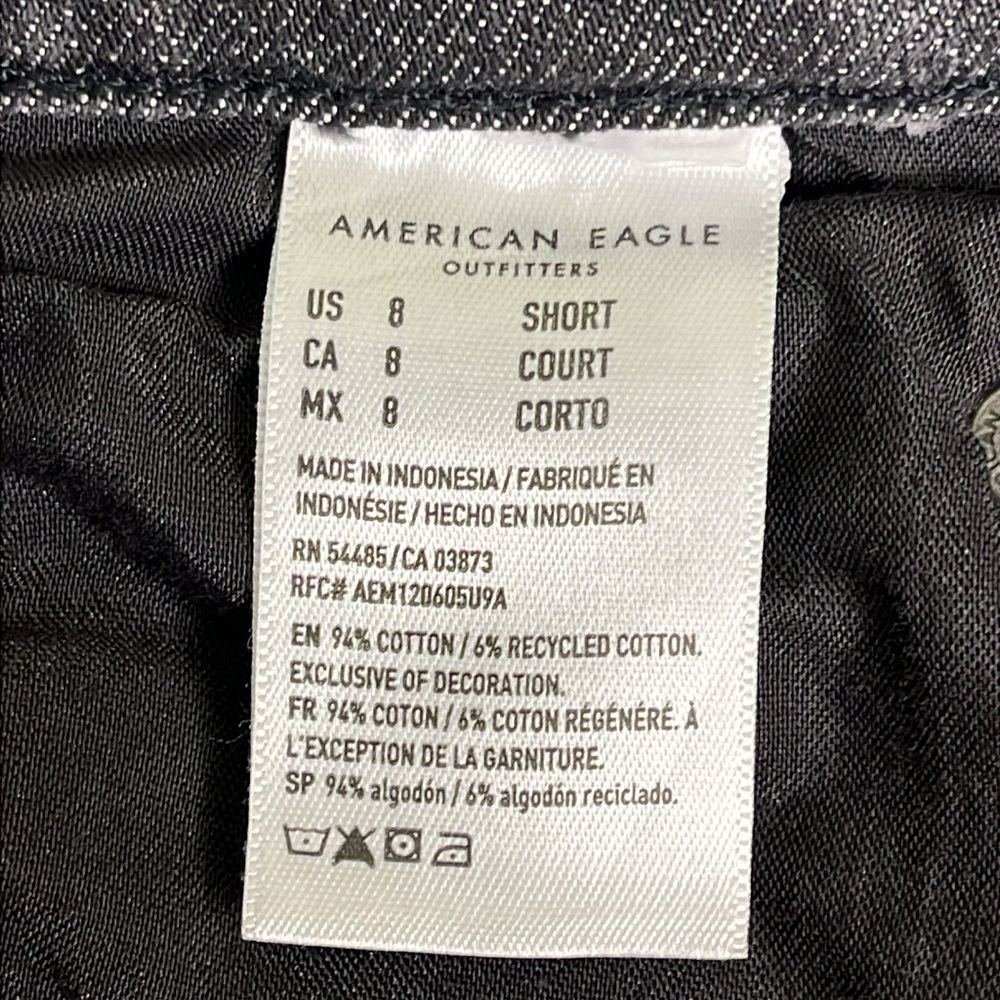 American Eagle Outfitters 90’s bootcut distressed black jeans, 8 short - Picture 11 of 13